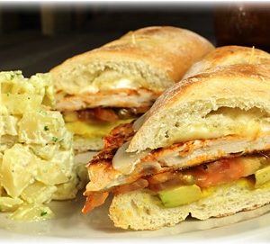 Chicken and avocado club