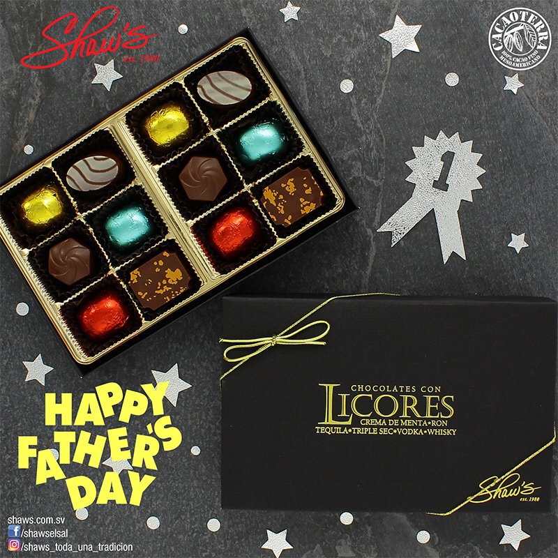 Chocolates rellenos con Licor Pagina de Shaw´s
