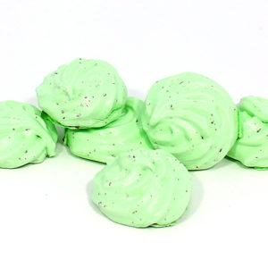 Espumillas de menta con chocolate
