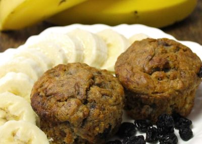 Muffins de Banano sin azúcar