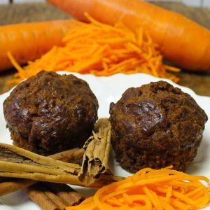 Muffins de Zanahoria sin azúcar