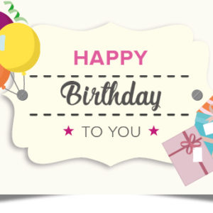 eGift Card- Happy Birthday I
