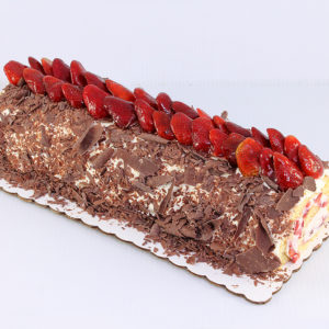 Brazo de Fresas con Chocolate Oscuro
