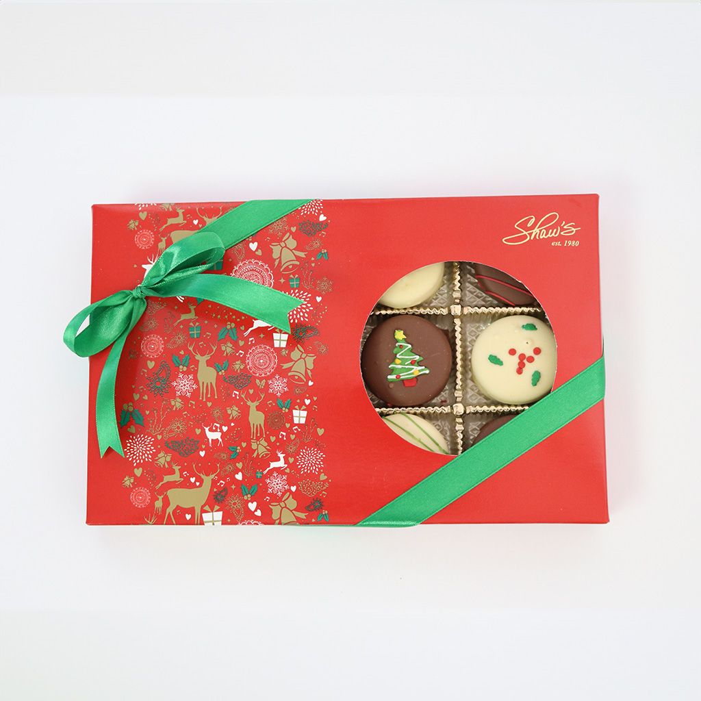 Alfajores ba&ntilde;ados en chocolate (oscuro y blanco)