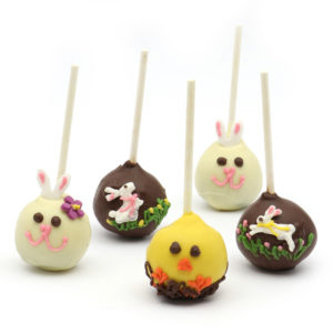 Easter on a stick (Brownie Pops!)