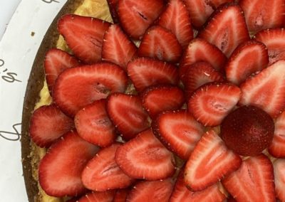 Cheesecake de Fresas sin azúcar