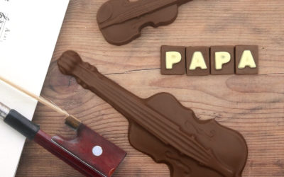 Figuras musicales de chocolate