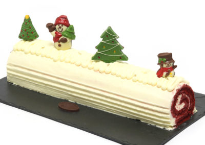 Tronco Red Velvet Pasteles Navidad Shaws