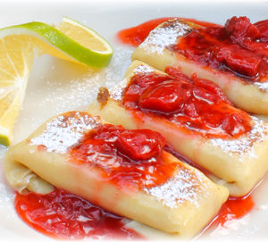 New York cheese blintzes