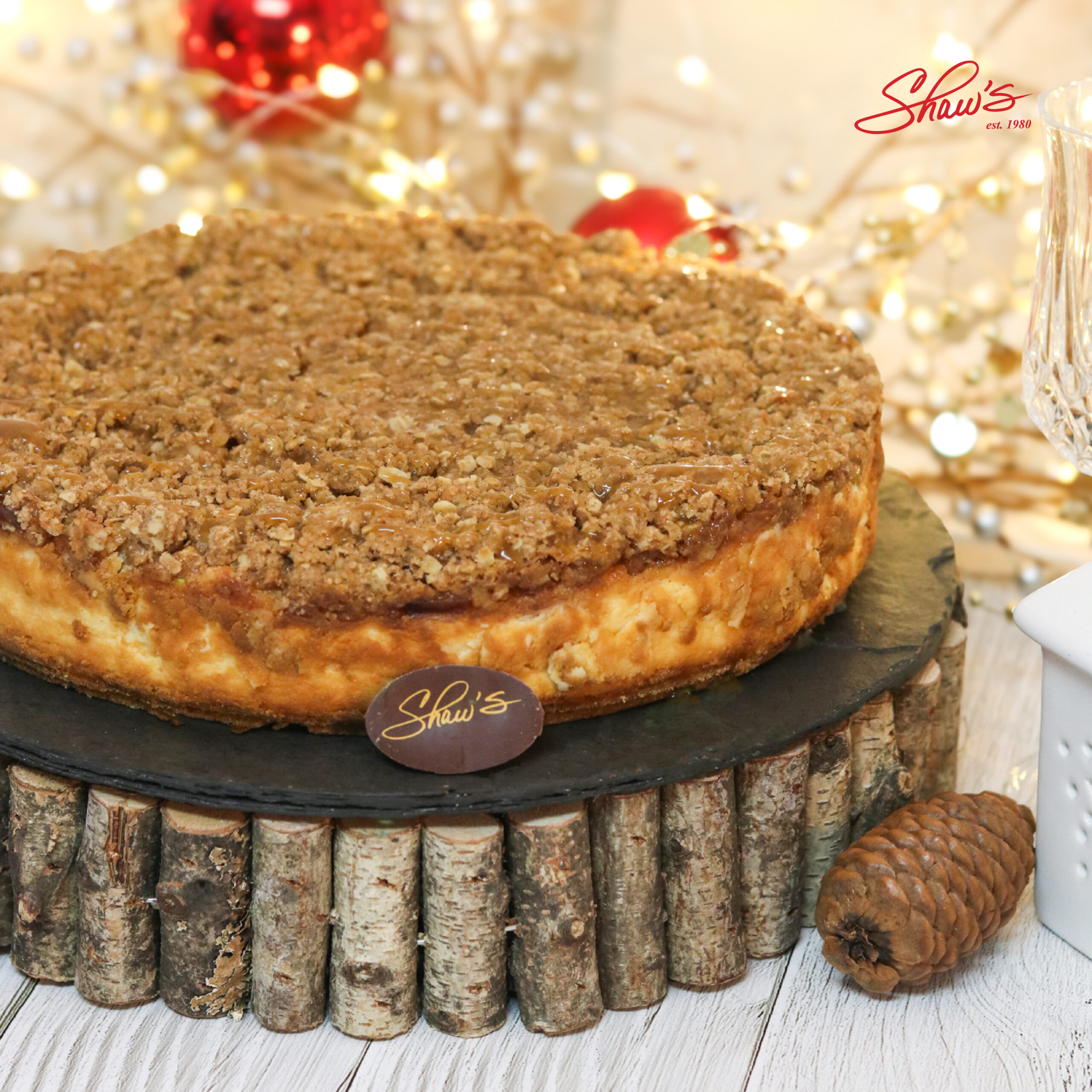 Navidad Shaws – Apple Crumble Cheesecake