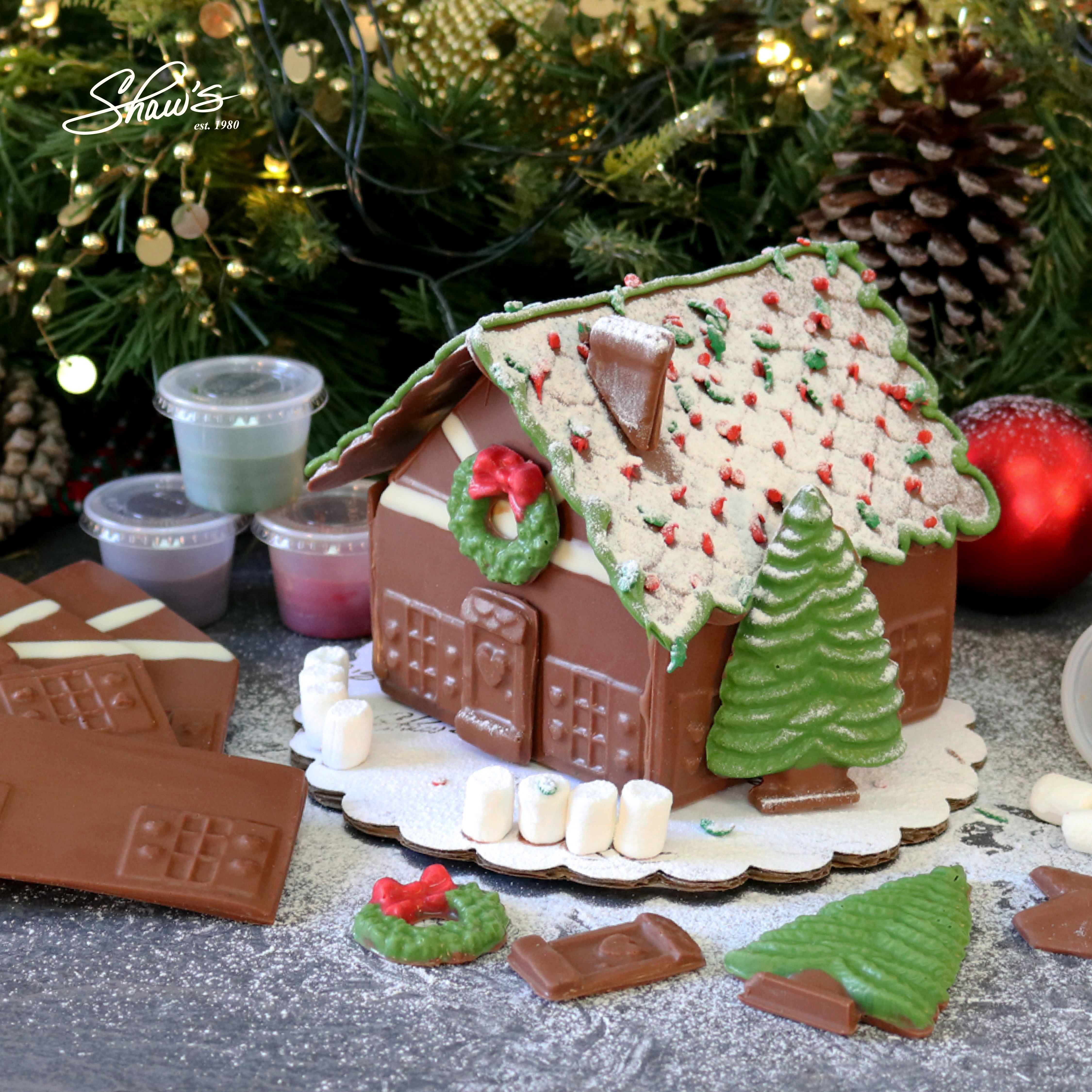 Chocolate Christmas House Kit