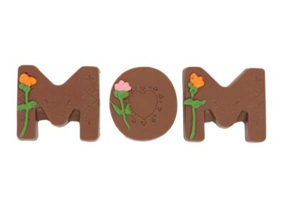 The Mommy Times 2024 Shaws - Letras MOM de Chocolate