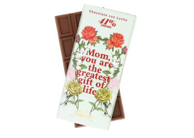 DS35 Barra chocolate con leche 41 44g mom you are the greatest gift of life