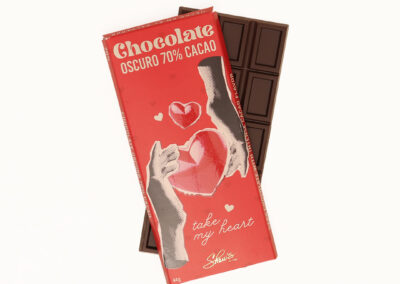 Barra de chocolate oscuro 70 cacao