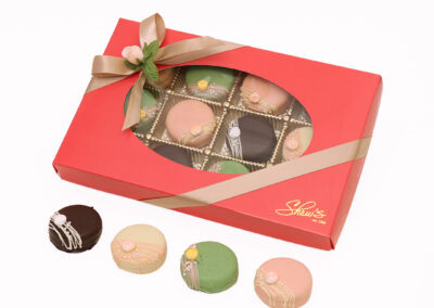 Alfajores con chocolate Shaws