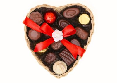 Corazoncito Bombones mimbre Shaws