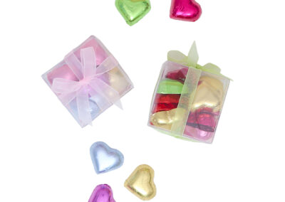 Corazoncitos de chocolate Shaws